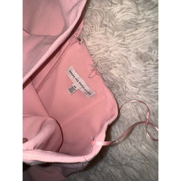 NEW Dress the Population Magdalynn Asymmetric One Shoulder Mermaid Gown Sz XS - Picture 5 of 7